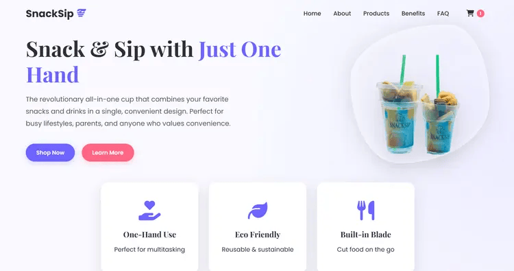 Snack & Sip All-in-One Cup